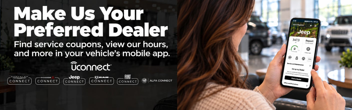 uconnect® make us your preferred dealer | Lilliston Chrysler Dodge Jeep Ram in Millville NJ