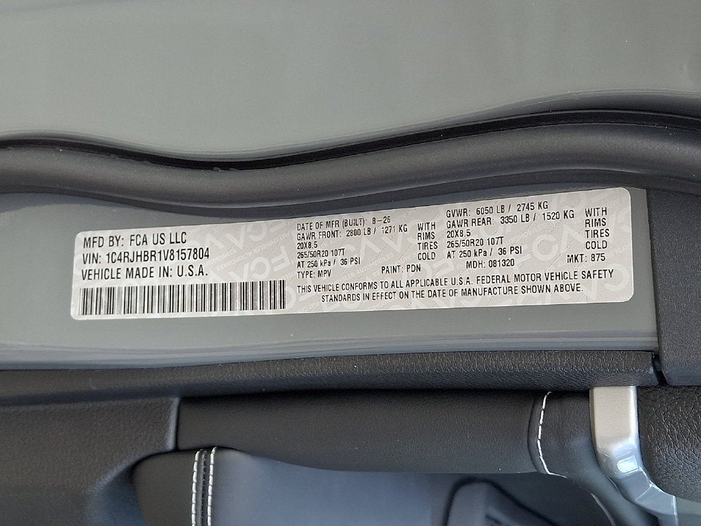 2027 Jeep Grand Cherokee Limited Reserve