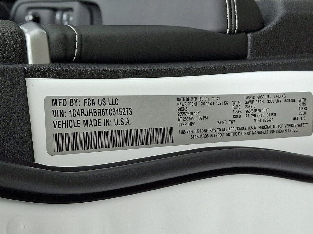 2026 Jeep Grand Cherokee Limited Reserve