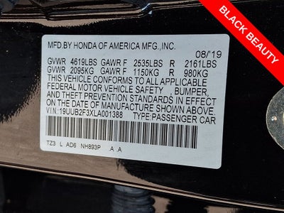 2020 Acura TLX Standard