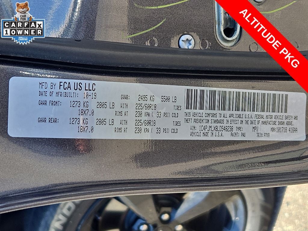 2020 Jeep Cherokee Altitude 4x4