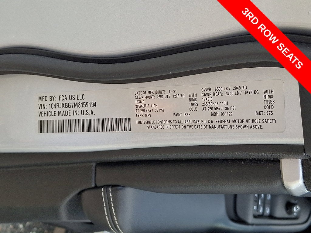2021 Jeep Grand Cherokee L Limited 4x4