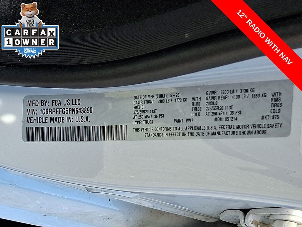 2023 RAM 1500 Big Horn Crew Cab 4x4 5'7' Box