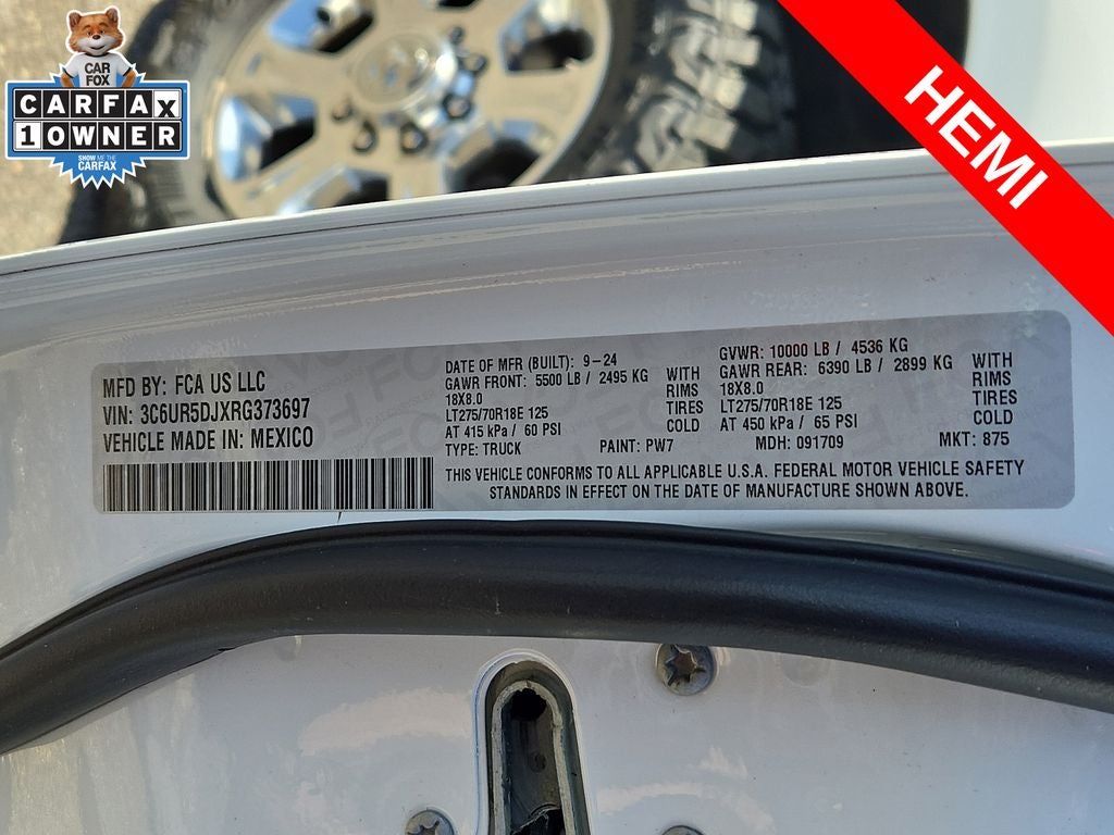 2024 RAM 2500 Big Horn Crew Cab 4x4 6'4' Box