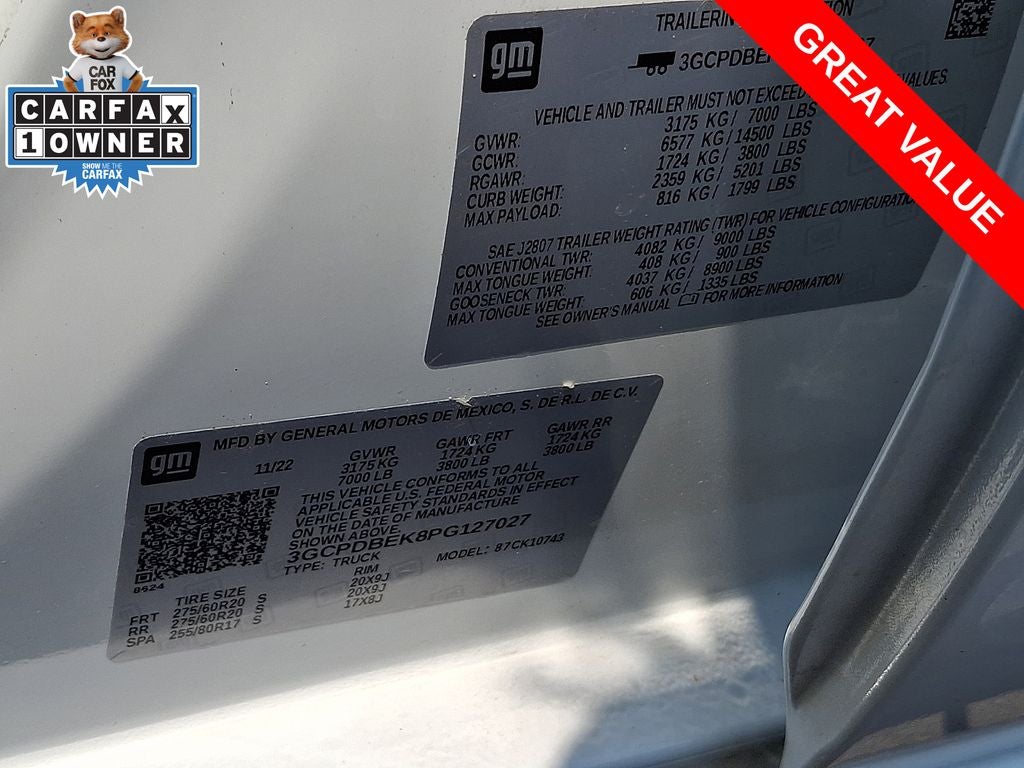 2023 Chevrolet Silverado 1500 4WD Crew Cab Standard Bed Custom