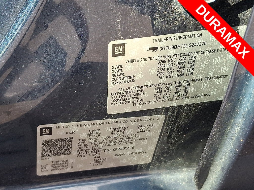 2020 GMC Sierra 1500 4WD Crew Cab Short Box SLE