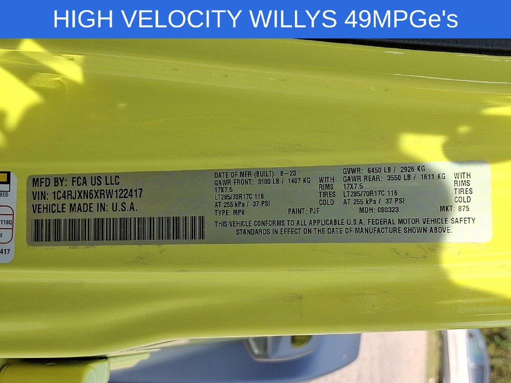 2024 Jeep Wrangler Willys 4xe