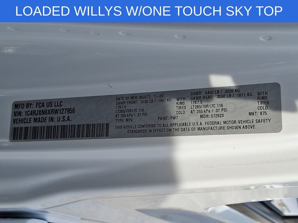2024 Jeep Wrangler Willys 4xe