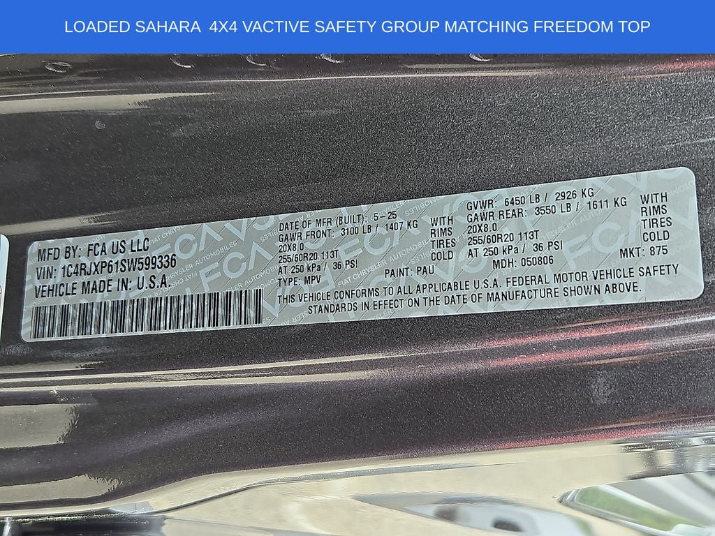 2025 Jeep Wrangler Sahara 4xe