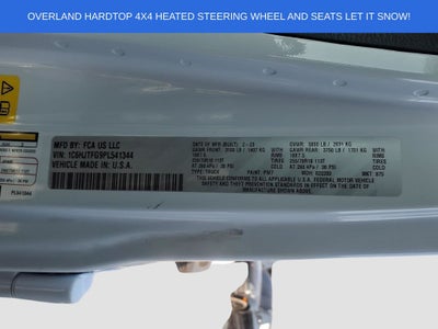 2023 Jeep Gladiator Overland Hardtop