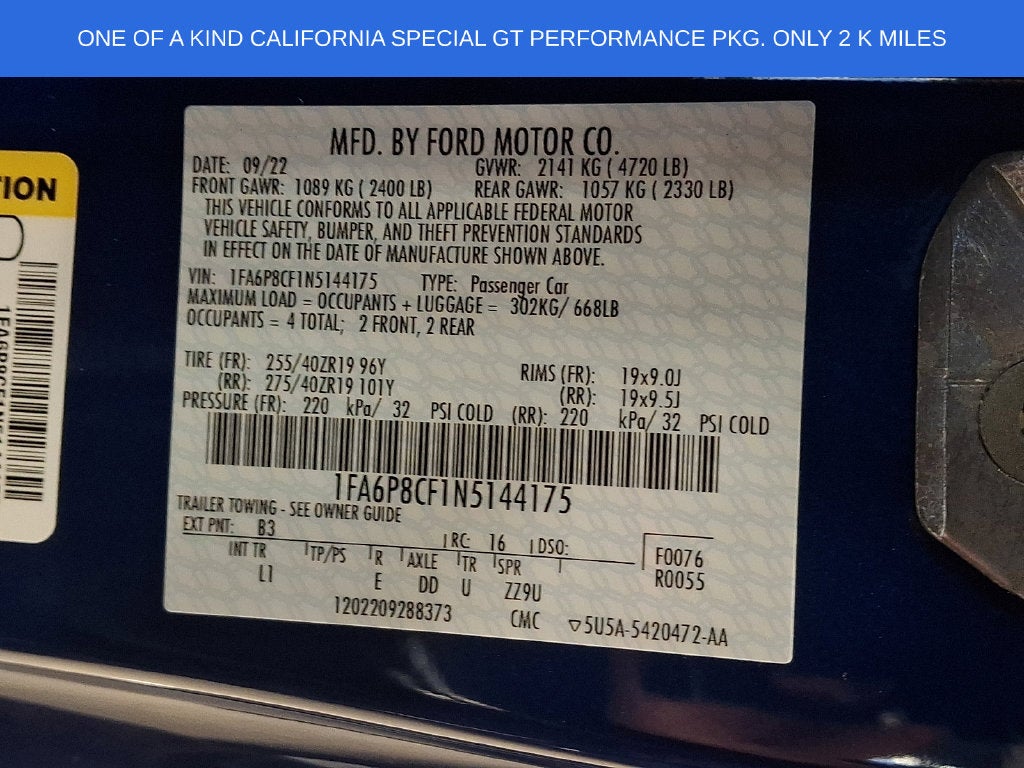2022 Ford Mustang GT Premium