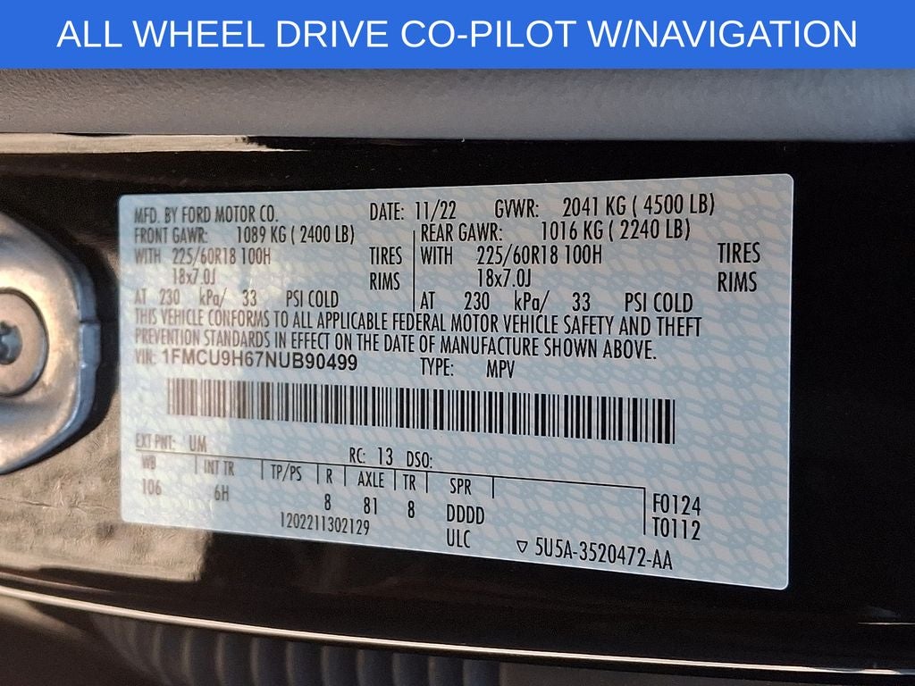 2022 Ford Escape SEL