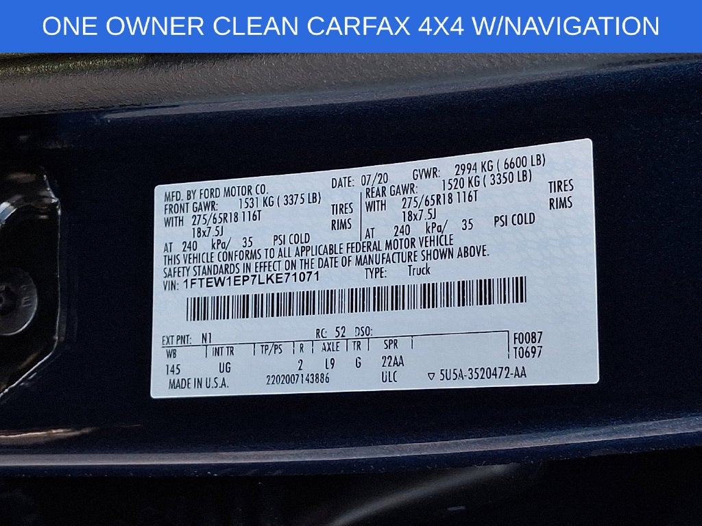 2020 Ford F-150 XLT