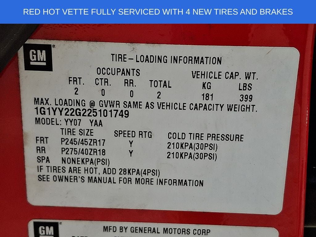 2002 Chevrolet Corvette Base
