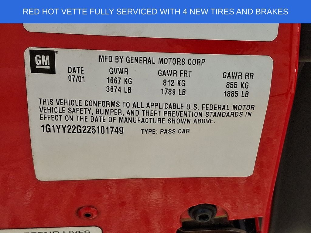 2002 Chevrolet Corvette Base