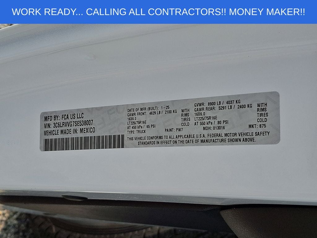 2025 RAM ProMaster 2500 Base