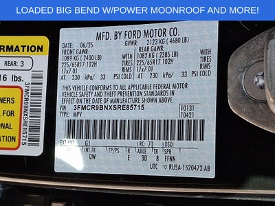 2025 Ford Bronco Sport Big Bend