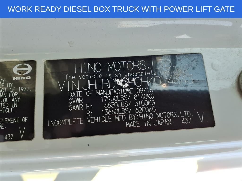 2017 Hino 195 TILT CAB 195