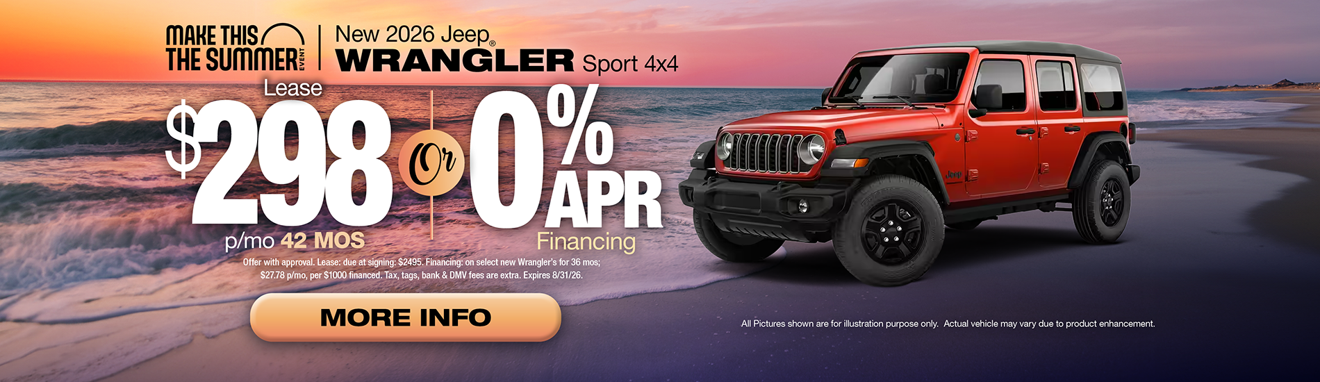 NJ Dealer Wrangler Special Lease