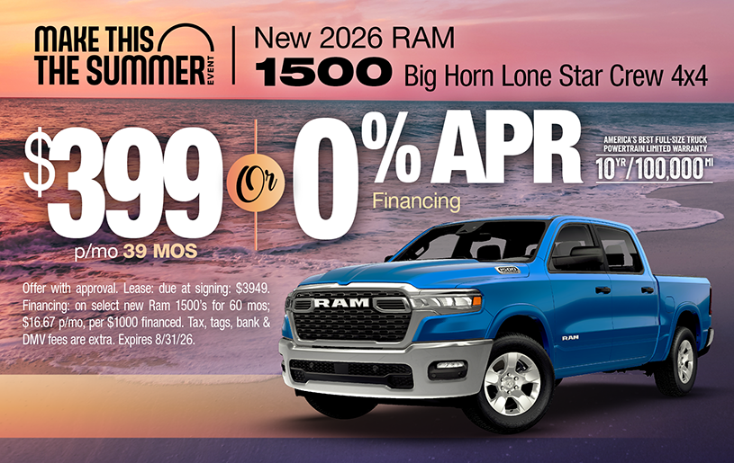 NJ Dealer Ram 1500 Lease
