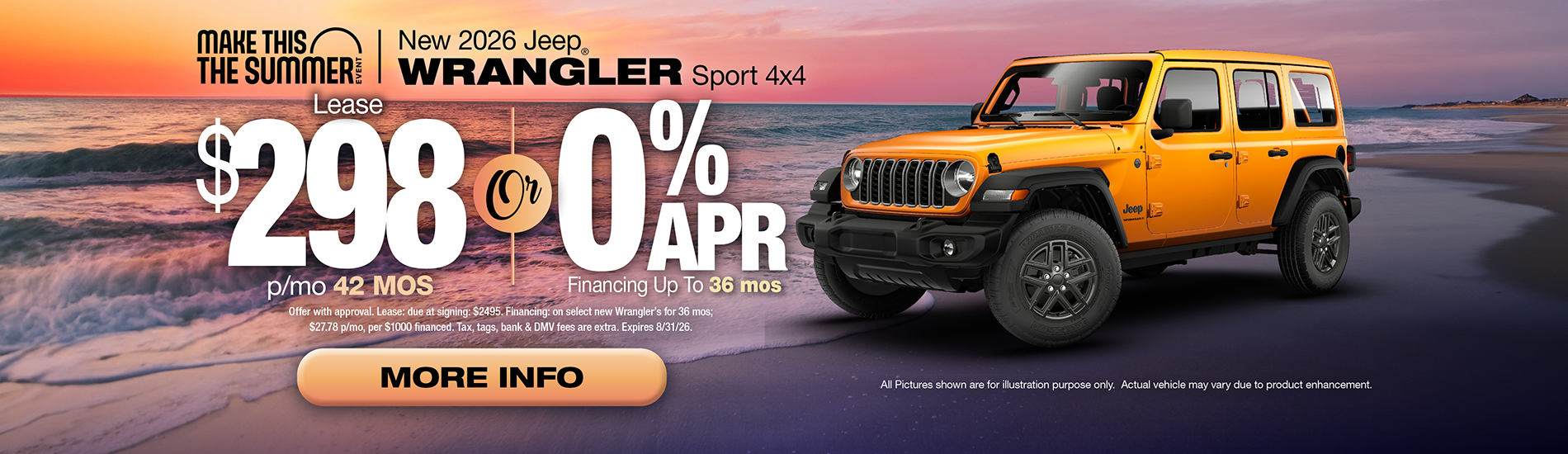 NJ Dealer Wrangler Special Lease