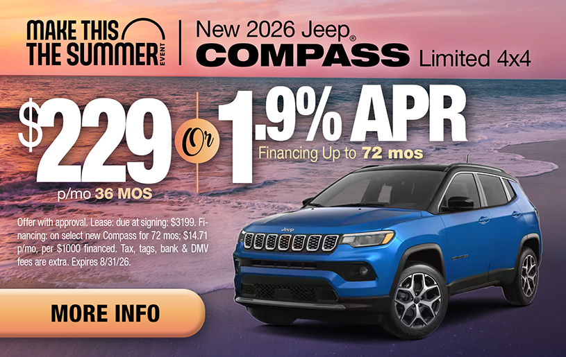 NJ Dealer Jeep Compass Lease