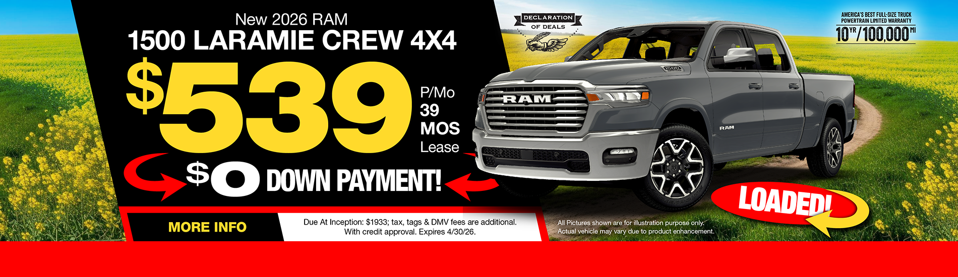 NJ Dealer Ram 1500 Lease
