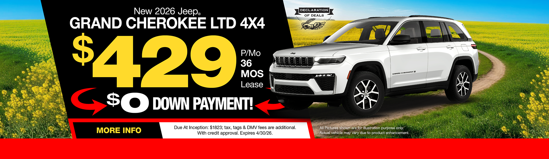 NJ Dealer Grand Cherokee Lease Offer