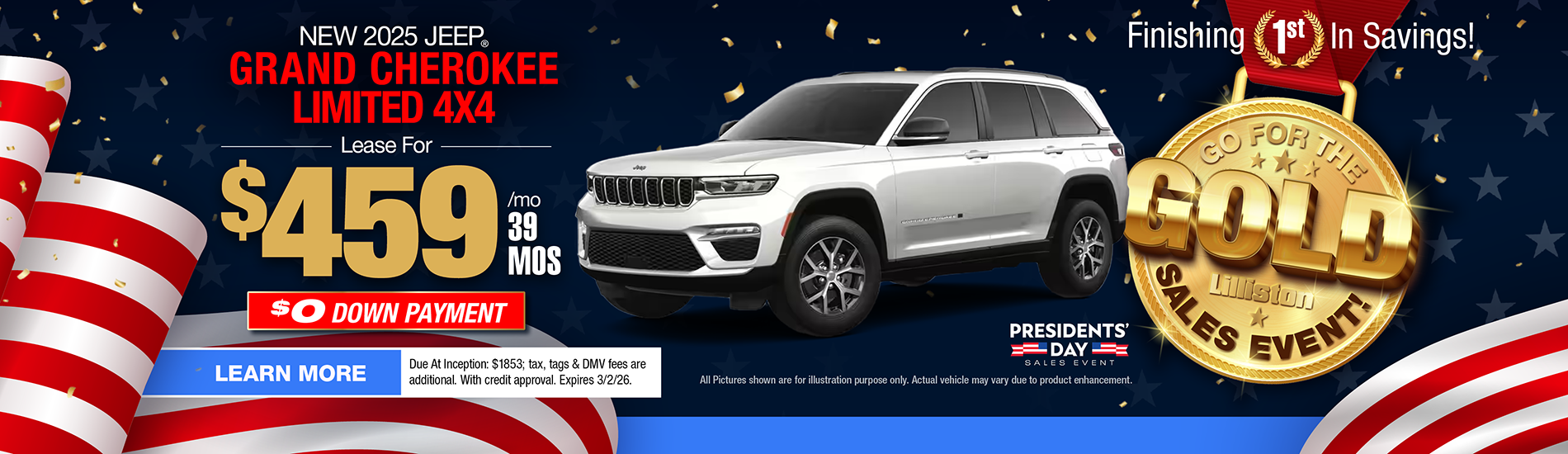 NJ Dealer Grand Cherokee Lease Offer