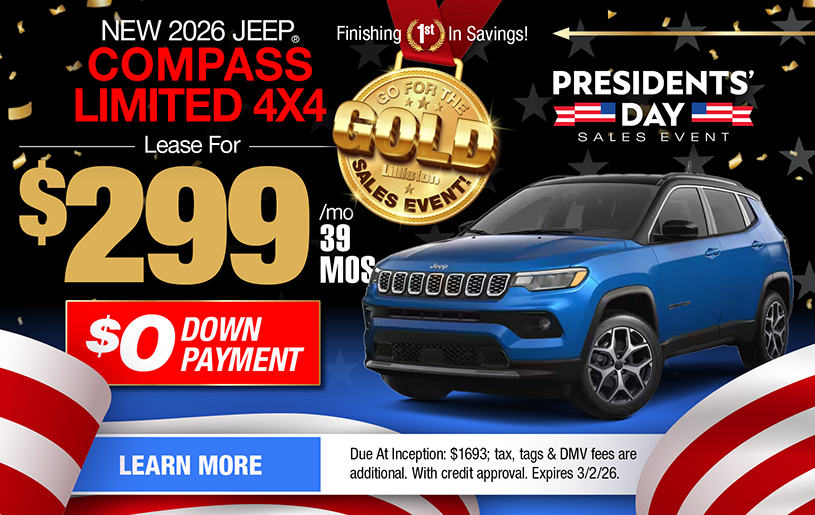 NJ Dealer Jeep Compass Lease