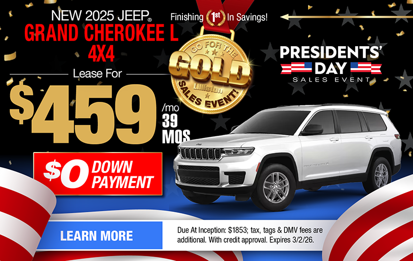 NJ Dealer Gr Cherokee L Lease