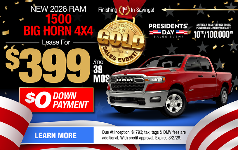 NJ Dealer Ram 1500 Lease