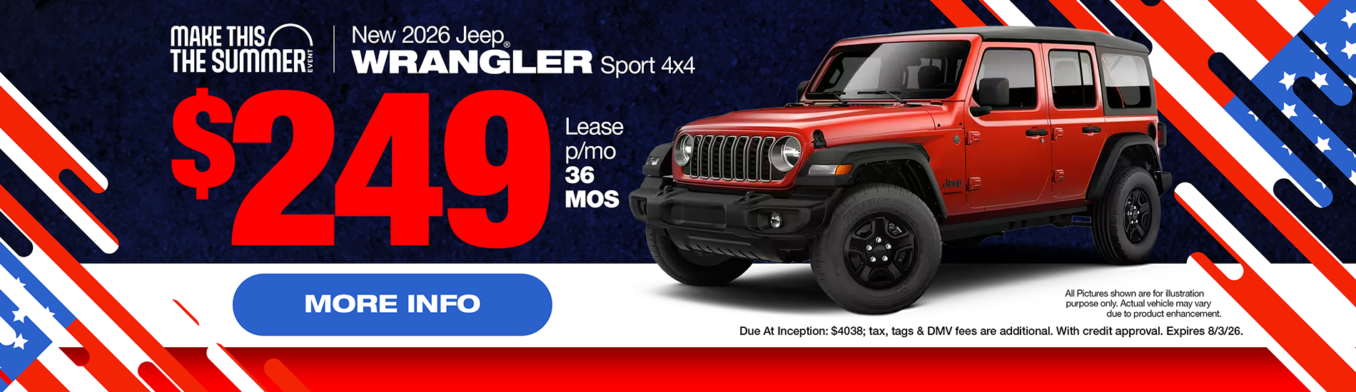 NJ Dealer Wrangler Special Lease