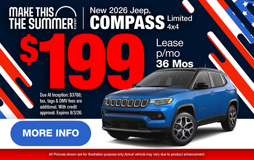 NJ Dealer Jeep Compass Lease
