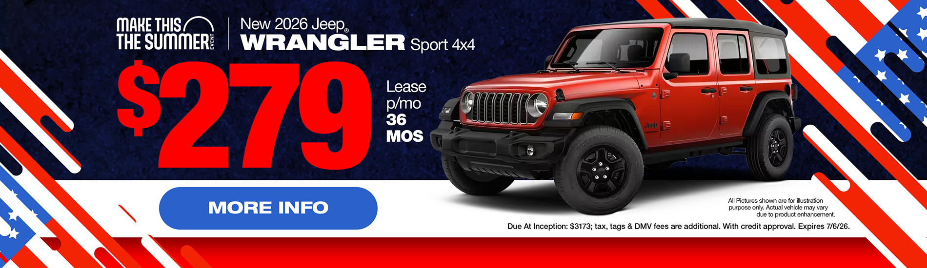 NJ Dealer Wrangler Special Lease