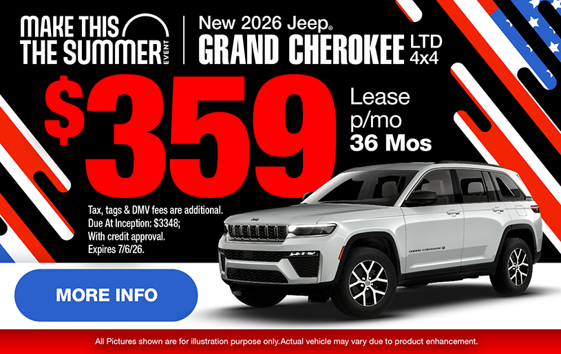 NJ Dealer Grand Cherokee Lease Offer