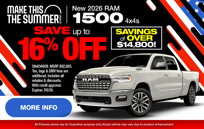 NJ Dealer Ram Special