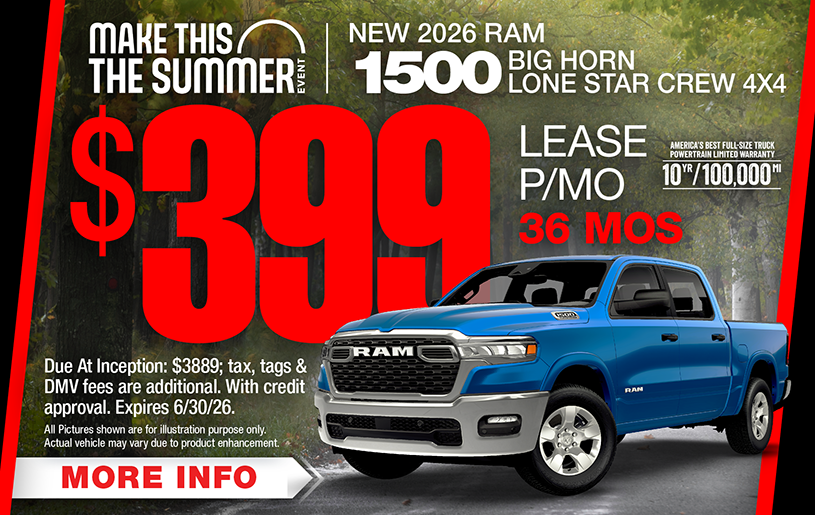 NJ Dealer Ram 1500 Lease