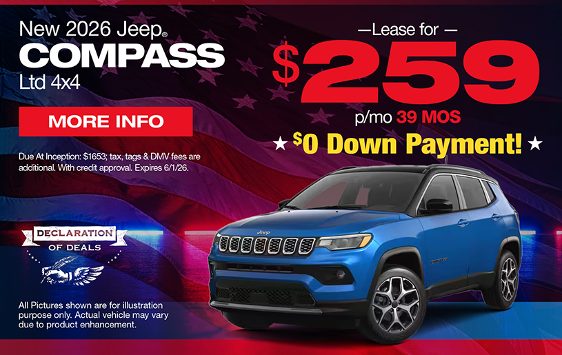 NJ Dealer Jeep Compass Lease