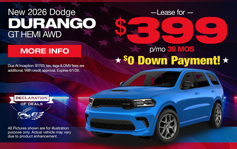 NJ Dealer Dodge Durango Special Offer