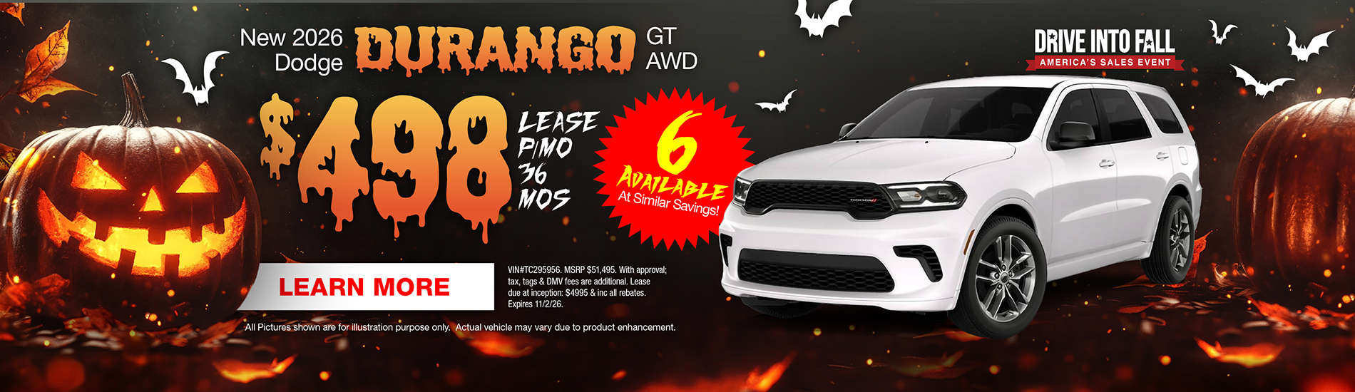 NJ Dealer Dodge Durango Special Offer