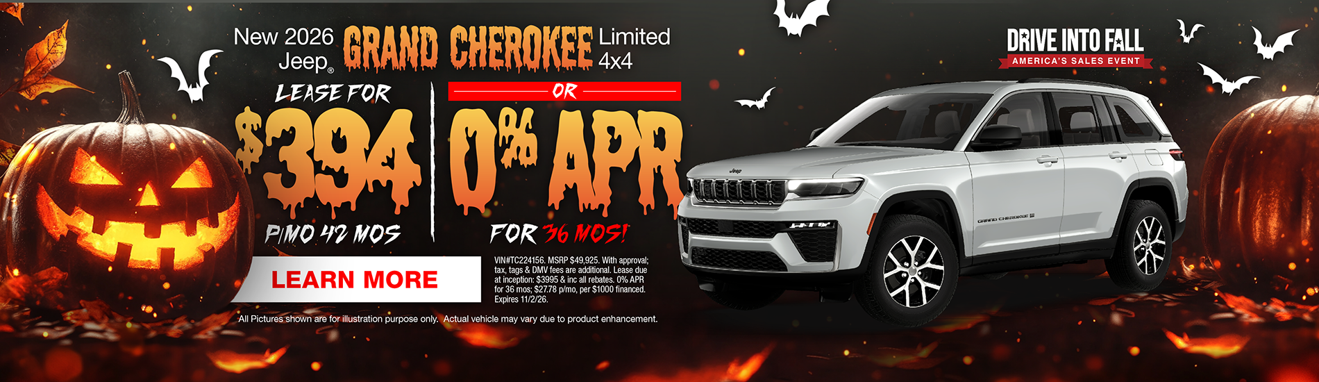 NJ Dealer Grand Cherokee Lease Offer