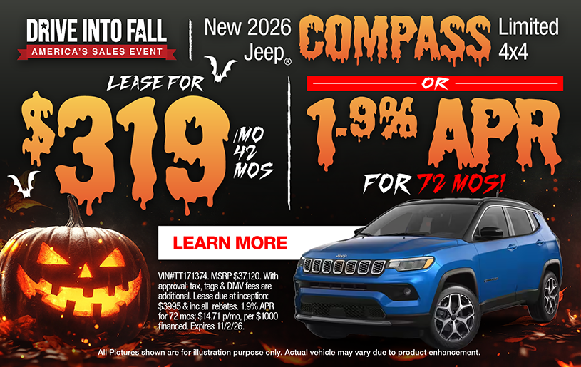 NJ Dealer Jeep Compass Lease