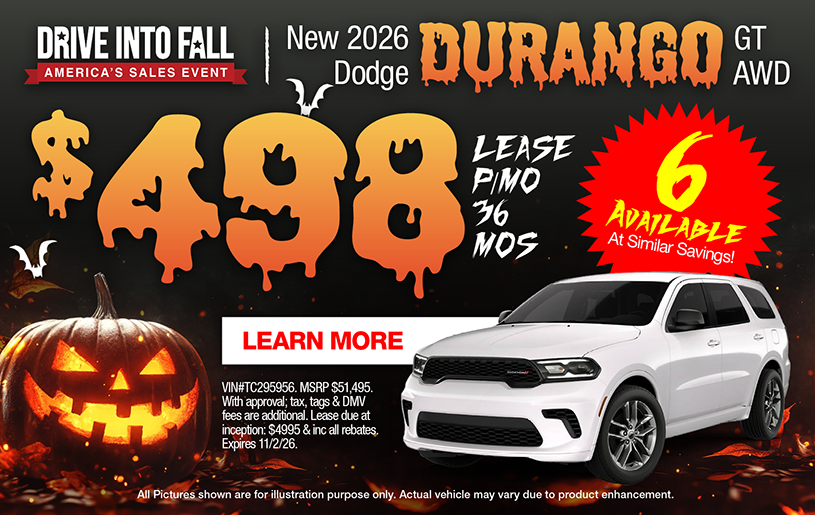 NJ Dealer Dodge Durango Special Offer