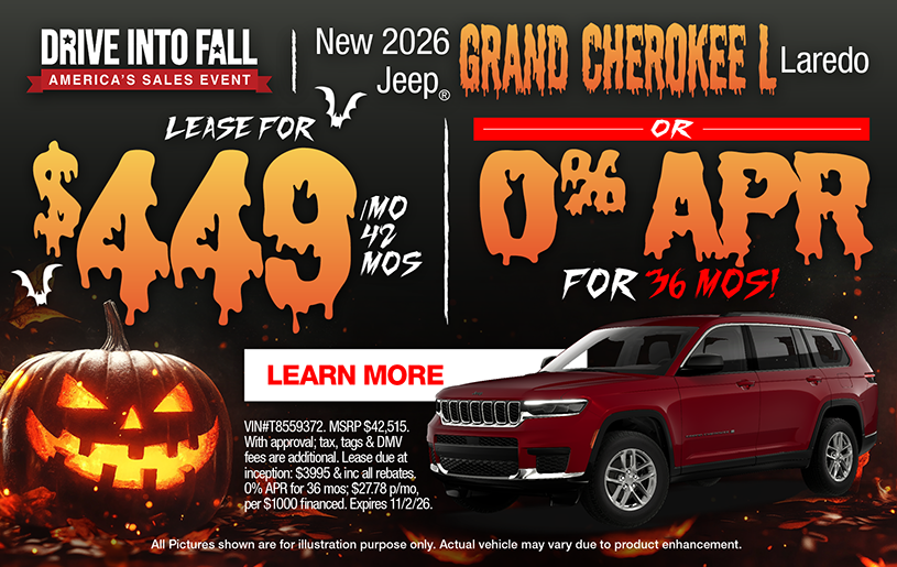 NJ Dealer Gr Cherokee L Lease