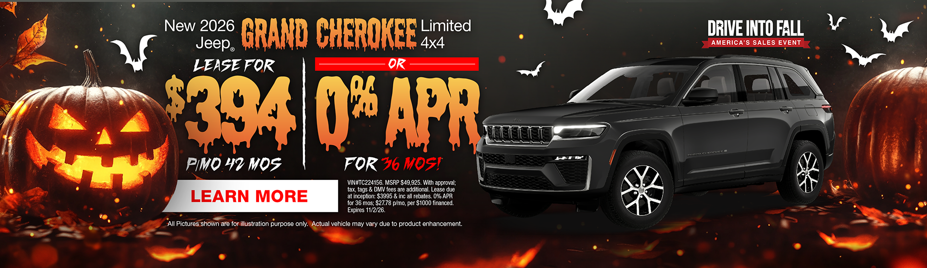 NJ Dealer Grand Cherokee Lease Offer