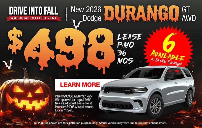 NJ Dealer Dodge Durango Special Offer