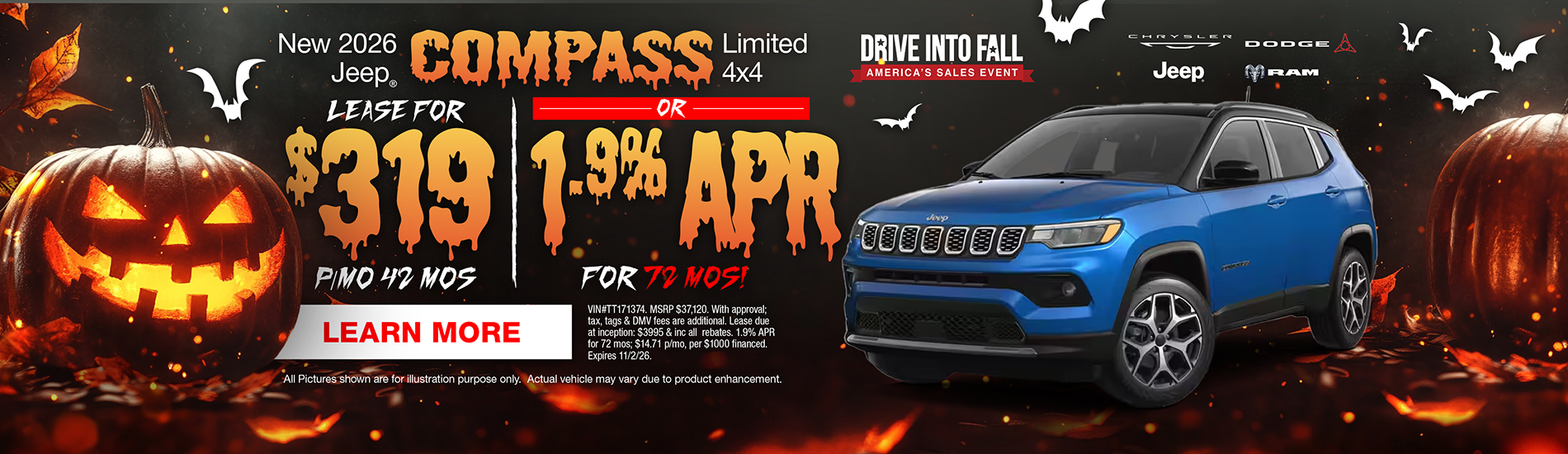NJ Dealer Jeep Compass Lease