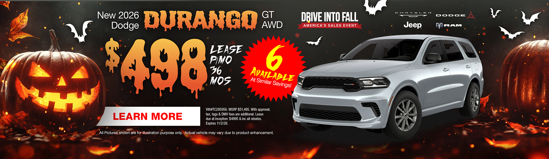 NJ Dealer Dodge Durango Special Offer