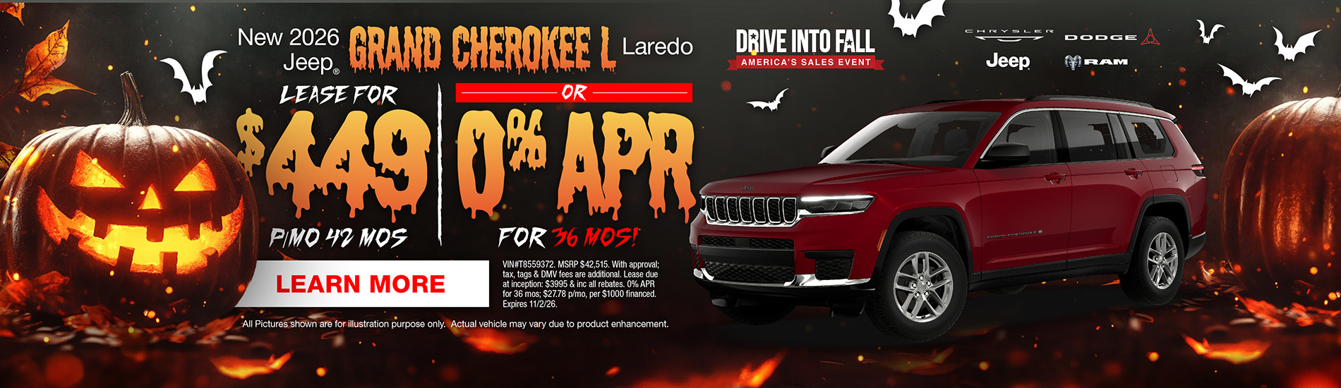 NJ Dealer Gr Cherokee L Lease